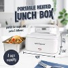 Nostalgia 32-Ounce Portable Heated Electric Lunch Box – Leak-Proof Silicone Sealed Lid, Foldable Carry Handle, Detachable Cord - 2 of 4