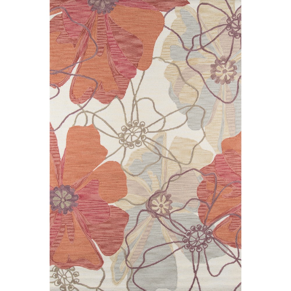 8'x10' Bella Rug Sand - Safavieh The vintage floral motifs of this versatile area rug offer a light-hearted approach to luxe living. Patterns range in design and inspiration, from handheld fans of ancient Japan to the geometric designs of the high desert, each captured in gorgeous shades of blue, red, green and gold. The ultimate combination of creativity and craftsmanship, hand-hooked construction and polyester pile bring out the saturated colors and sumptuous textures of each distinctive floorcovering design. Size: 8'x10'. Color: One Color.