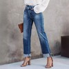 Womens Jeans High Waisted Straight Leg Loose Stretchy Lightweight Tummy Control  Jeans For Women - 4 of 4