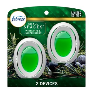 Febreze Small Spaces Air Freshener - White Pine & Juniper Berry - 0.5 fl oz/2ct - 1 of 4