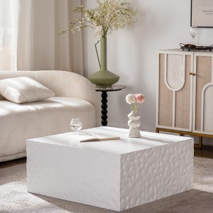 GDFStudio Elisha 27.5" Modern Wooden Square Coffee Table - 1 of 4