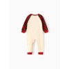 Disney Mickey and Friends Christmas Family Matching Plaid Print Sweatshirt baby bodysuit Red - 3 of 4