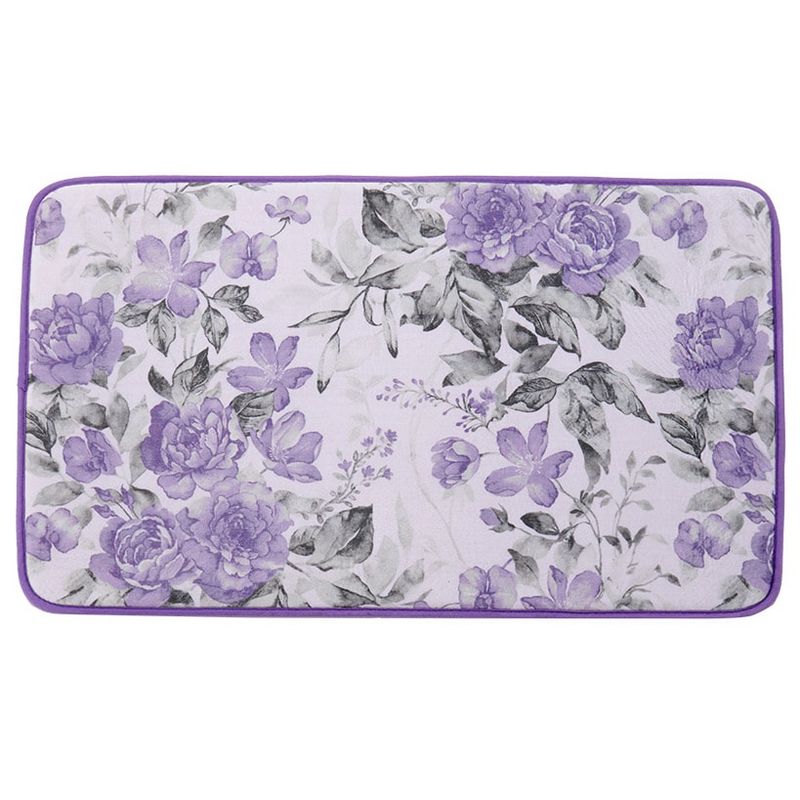 The Lakeside Collection Birmingham Floral Bath Collection - Rug, 1 of 9