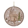 Wood Deer Tree Disc Ornament (Set of 12) - 2 of 4