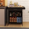 GlasFlength Decorative Storage Cabinets with three drawers and two shelves, for Living Room, Entryway, Kitchen, White, 38.18"*17.71"*36.02" - 4 of 4