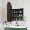 PexFix 29.9" H x 19.7" W Golden Farmhouse Bathroom Medicine Cabinet with Mirror Wall-Mounted Storage Cabinet with 3 Shelves Bathroom Organizer - 2 of 4