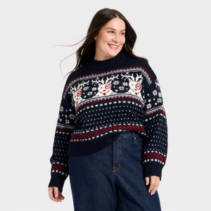 Women's Alpine Crewneck Pullover Sweater - Universal Thread™ - 1 of 3