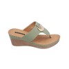 GC Shoes Genelle Hardware Comfort Slide Wedge Sandals - 2 of 4