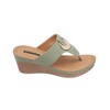 GC Shoes Genelle Hardware Comfort Slide Wedge Sandals - image 2 of 4