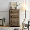 Airsurfer Modern 6 Drawer Dresser, Dressers for Bedroom,Chest of Drawers Closet Organizers & Storage Textured Borders Living Room, Hallway - 2 of 4