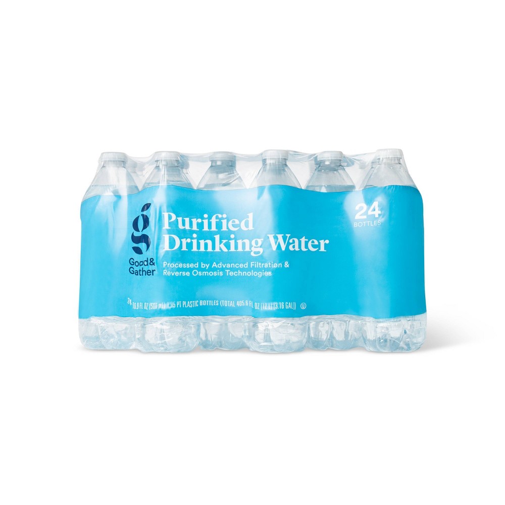 Purified Drinking Water - 24pk/16.9 fl oz Bottles - Good & Gather