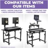 Liquid Stands Piano Keyboard Stand Music Studio Desk - Electric Pianos Synths for 49 54 61 88 Key - Rolling Home Recording Studio Workstation DJ Table - 2 of 4