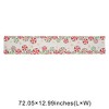 Unique Bargains Christmas Table Runner Red Green White 72"x13" 1 Pcs - 3 of 4