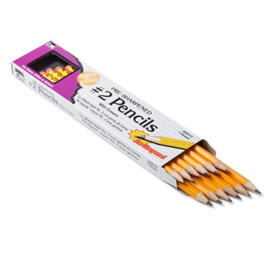 Charles Leonard Pre-Sharpened #2 Pencil with Eraser, Yellow, Pack of 12/12 Packs