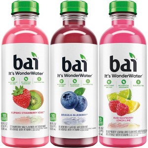 Bai Antioxidant Infused Water, Favorites Variety Pack - 18 Oz Bottle (Pack of 36) - 1 of 4