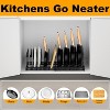 Expandable Pot Lid Organizer, Pot Lid Rack for Cabinet, Pot and Pan Organizer with 10 Adjustable Compartment - 3 of 4