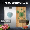 BRINJOY Titanium Cutting Board 100% Pure Cutting Boards With Groove Metal Grade Food Double Sided Chopping Board for Cutting Meats Vegetables-X-Large - 2 of 4