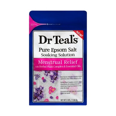 Dr Teal's PMS Menstrual Relief Pure Epsom Bath Salt - 3lb