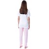 Peanuts Womens' Snoopy Dream Comic Flower Relaxing Sleep Pajama Set Multicolored - 4 of 4