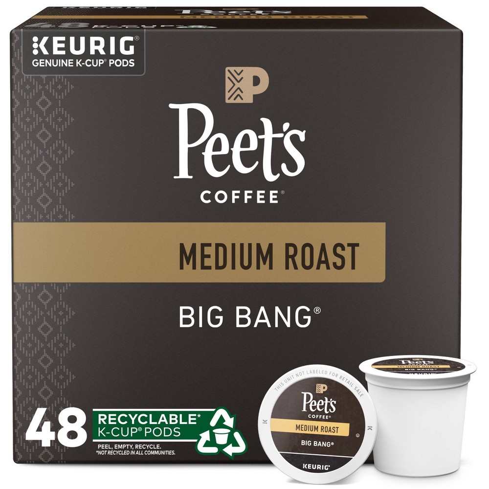 Peet's Big Bang Medium Roast Coffee - Keurig K-Cup Pods - 48ct