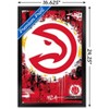 Trends International NBA Atlanta Hawks - Maximalist Logo 23 Framed Wall Poster Prints - 3 of 4