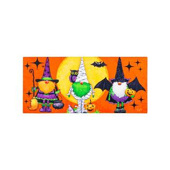 Evergreen Gnomes in Costume Sassafras Switch Puzzle Mat 11.5 x 10 inches Indoor and Outdoor Decor