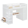 Whisen Elegant Design Loft Bed with Desk, Wardrobes, 4 Drawers and 4 Shelves - 4 of 4