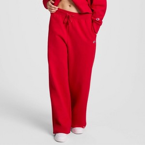 Champion Women's High-Rise Fleece Wide Leg Sweatpants - 1 of 4