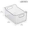 mDesign Plastic Food Storage Organizer Bin for Home and Kitchen - 4 Pack - Clear - 4 of 4