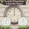 Patio Wall ClockThermometer-Indoor/OutdoorDecorative 18 Quartz - 2 of 4