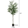 Artificial Olive Tree, 6ft Fake Potted Olive Silk Tree, Faux Olive Silk Tree, Artificial Plants  for Home Office Housewarming Decoration Gift - 4 of 4
