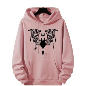 Plus Size Halloween Sweatshirts Tops with Crew Neck Long Sleeve Bat Graphic Print Pullover Sweat Shirts Plus Size Sweatshirts - 1 of 4