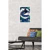 Trends International NHL Vancouver Canucks - Maximalist Logo 23 Framed Wall Poster Prints - 2 of 4