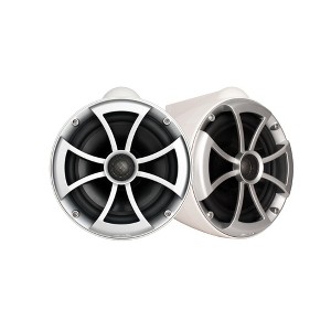 Wet Sounds ICON8-WX ICON 8" Marine Tower Speakers with X Mount kit - Pair White - 1 of 4