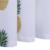 Green Leaf Curtains - 30x24 Inch Pineapple Print Window Panels for Kitchen & Bathroom (Set of 2, 100% Polyester, Light Filtering) - 2 of 4