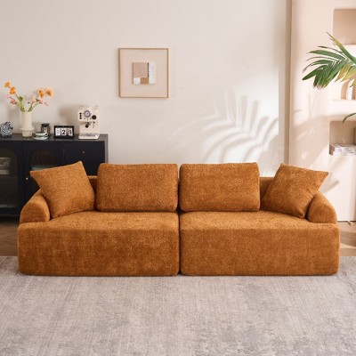 Whisen 4-Seater Compression Sofa with 4 Pillows