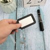 Unique Bargains Plastic Suitcase Name Label Travel Luggage Tags 20 Pcs Black White - 4 of 4