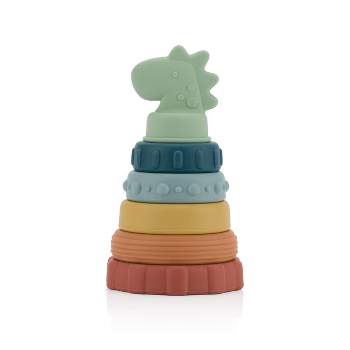Itzy Ritzy Stacker Silicone Stacking and Baby Teething Toy