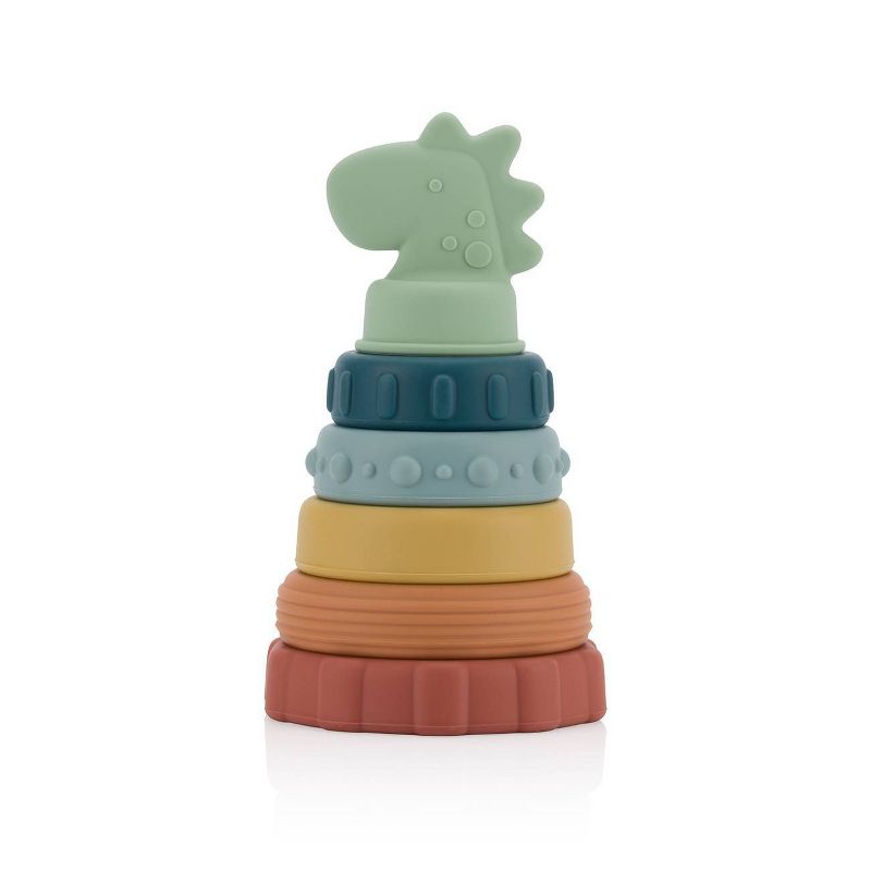 Itzy Ritzy Stacker Silicone Stacking and Baby Teething Toy, 1 of 8