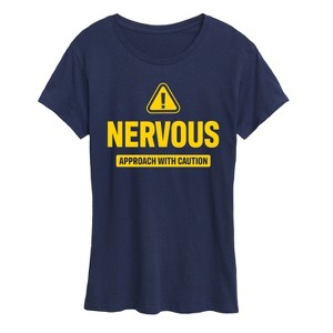 Women's - Instant Message - Nervous Short Sleeve Graphic T-Shirt - 1 of 4