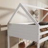Twin Over Twin House Bunk Bed with Headboards, Ladder and Safety Guardrails - 4 of 4