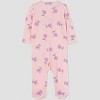 Carter's Just One You® Baby Girls' Comfy Soft Floral Sleep N' Play - Pink - 2 of 4