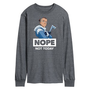Men's - Avatar: The Last Airbender - Sokka Nope Long Sleeve Graphic T-Shirt - 1 of 4