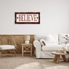 Stupell Industries Believe Red Christmas Phrase, 31" x 14" - 2 of 4