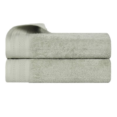 Honeycomb Waffle Border Cotton Medium Weight Towel Set by Blue Nile Mills