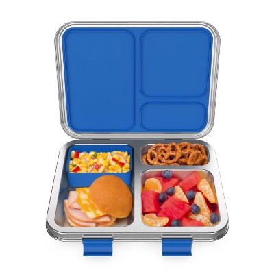 Bentgo Pop Leakproof Bento-style Lunch Box With Removable Divider-3.4 Cup -  Navy Blue/chartreuse : Target