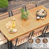 Tangkula 9 PCS Patio Dining Set w/ Soft Cushions and 1.9" Umbrella Hole for Garden - 4 of 4