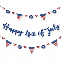 Big Dot of Happiness 4th of July - Independence Day Letter Banner Decoration - 36 Banner Cutouts and Happy 4th of July Banner Letters