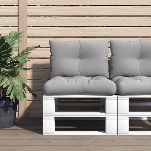 VidaXL Pallet Cushions 2 pcs Gray Fabric - 1 of 4