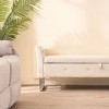 PAGED Velvet Ottoman with Storage, 67.91" Entryway Bench with Armrests, Multi-Functional Storage Bench for Bedroom, Entryway & Living Room - 2 of 4